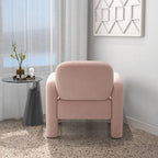 SEYNAR Mid-Century Modern Velvet Upholstered Accent Chair for Living Room