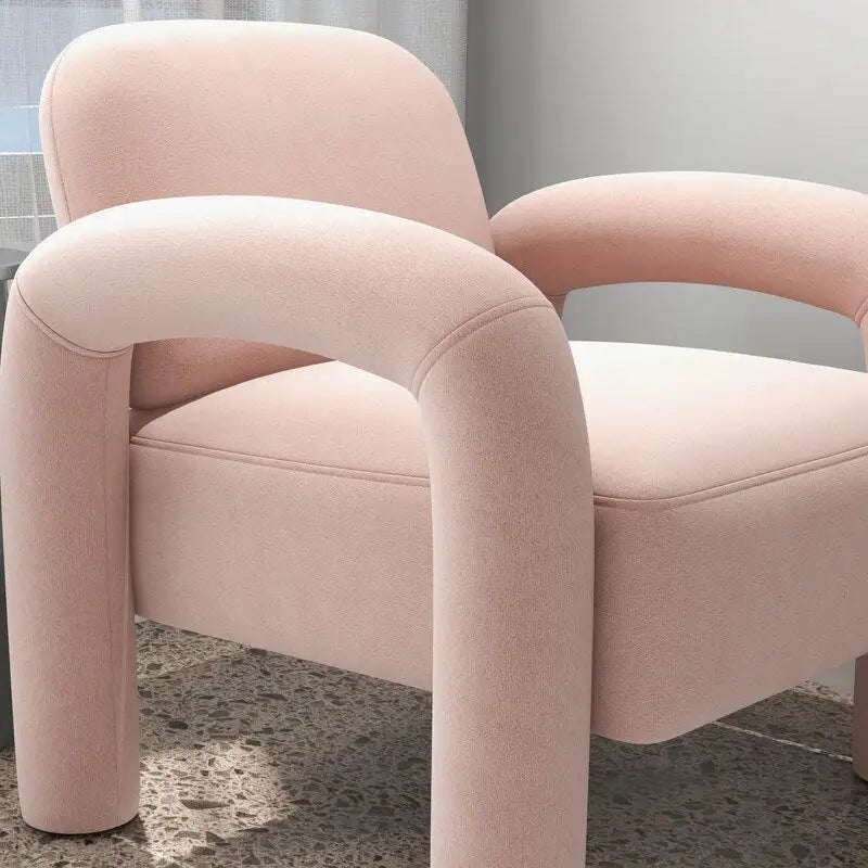 SEYNAR Mid-Century Modern Velvet Upholstered Accent Chair for Living Room