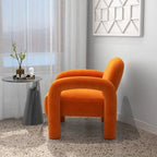 SEYNAR Mid-Century Modern Velvet Upholstered Accent Chair for Living Room