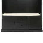 3-in-1 Design Hall Tree with 3 Hooks and Storage Bench - 47.24W x 70.9H x 15.74D