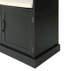 3-in-1 Design Hall Tree with 3 Hooks and Storage Bench - 47.24W x 70.9H x 15.74D