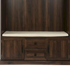 3-in-1 Design Hall Tree with 3 Hooks and Storage Bench - 47.24W x 70.9H x 15.74D