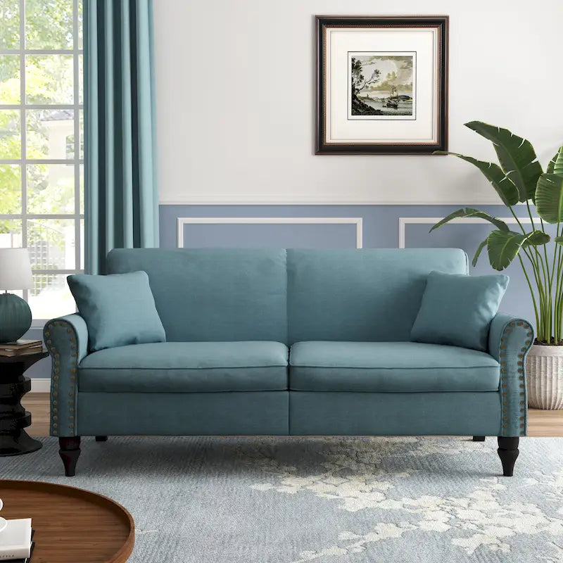 Modern 73 Couch Loveseat Upholstered Sofa