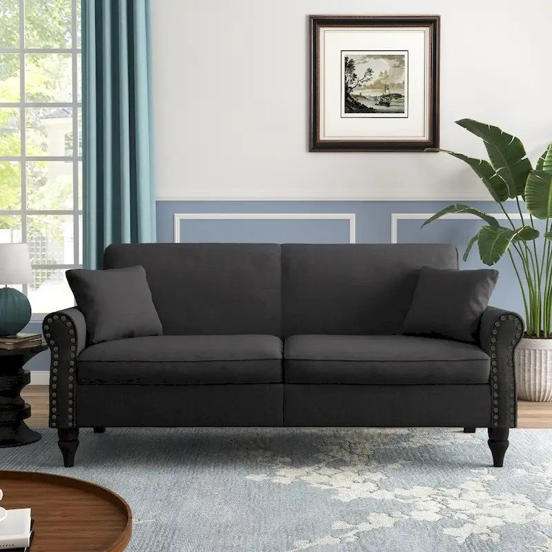 Modern 73 Couch Loveseat Upholstered Sofa