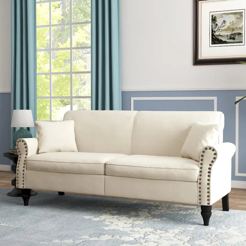 Modern 73 Couch Loveseat Upholstered Sofa