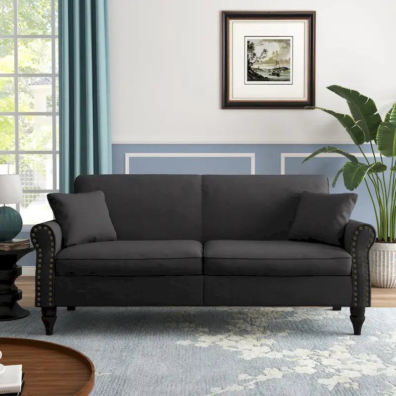 Modern 73 Couch Loveseat Upholstered Sofa