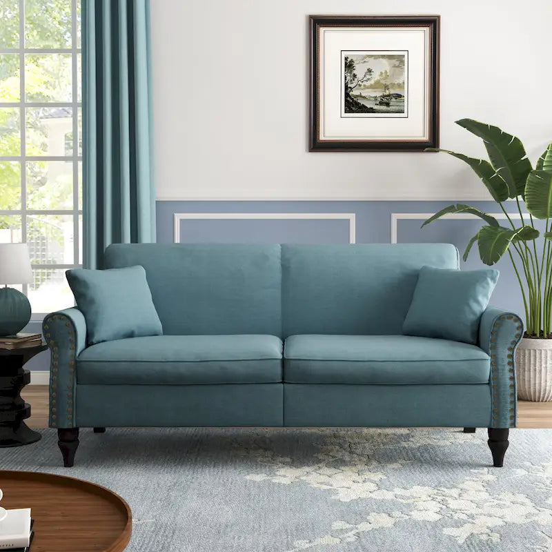 Modern 73 Couch Loveseat Upholstered Sofa