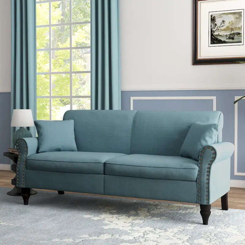 Modern 73 Couch Loveseat Upholstered Sofa