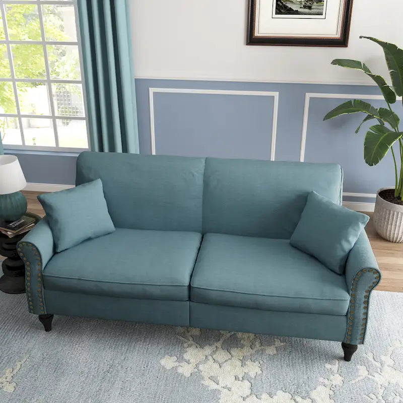 Modern 73 Couch Loveseat Upholstered Sofa