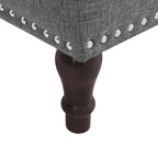 COZYMAN Tufted Storage Bench, Upholstered Ottoman with Storage - 50.8 W X 17.1 D X 18.3 H