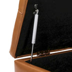 COZYMAN Tufted Storage Bench, Upholstered Ottoman with Storage - 50.8 W X 17.1 D X 18.3 H