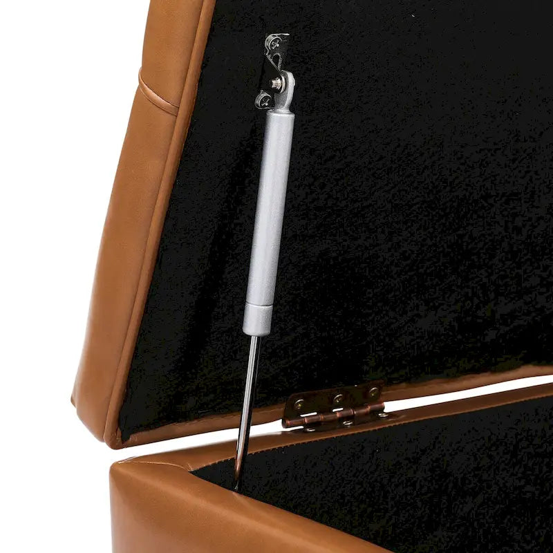 COZYMAN Tufted Storage Bench, Upholstered Ottoman with Storage - 50.8 W X 17.1 D X 18.3 H