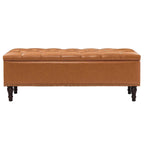COZYMAN Tufted Storage Bench, Upholstered Ottoman with Storage - 50.8 W X 17.1 D X 18.3 H