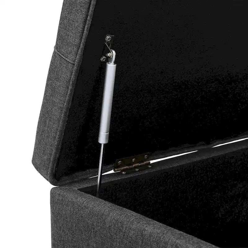 COZYMAN Tufted Storage Bench, Upholstered Ottoman with Storage - 50.8 W X 17.1 D X 18.3 H