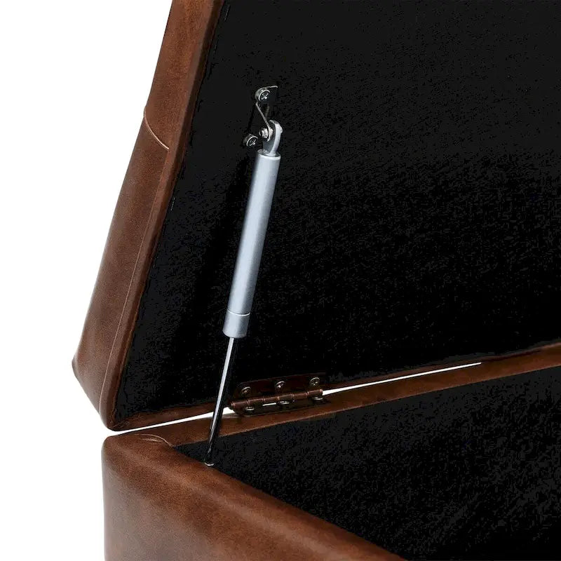 COZYMAN Tufted Storage Bench, Upholstered Ottoman with Storage - 50.8 W X 17.1 D X 18.3 H