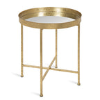 Kate and Laurel Celia Round Metal Side Table - 18.25x18.25x22