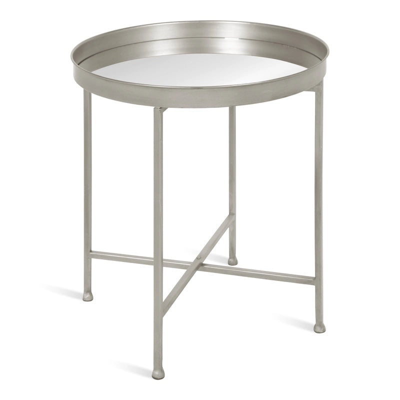Kate and Laurel Celia Round Metal Side Table - 18.25x18.25x22