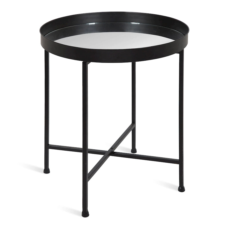 Kate and Laurel Celia Round Metal Side Table - 18.25x18.25x22