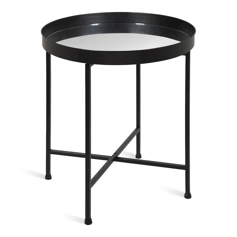 Kate and Laurel Celia Round Metal Side Table - 18.25x18.25x22
