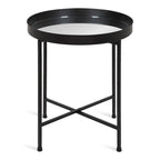 Kate and Laurel Celia Round Metal Side Table - 18.25x18.25x22