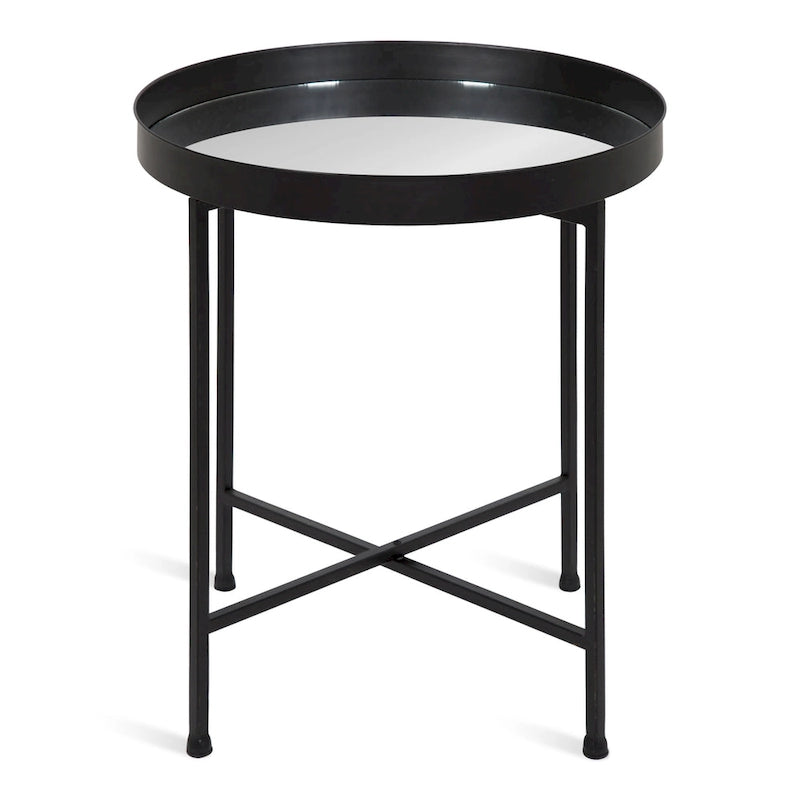 Kate and Laurel Celia Round Metal Side Table - 18.25x18.25x22