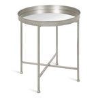 Kate and Laurel Celia Round Metal Side Table - 18.25x18.25x22