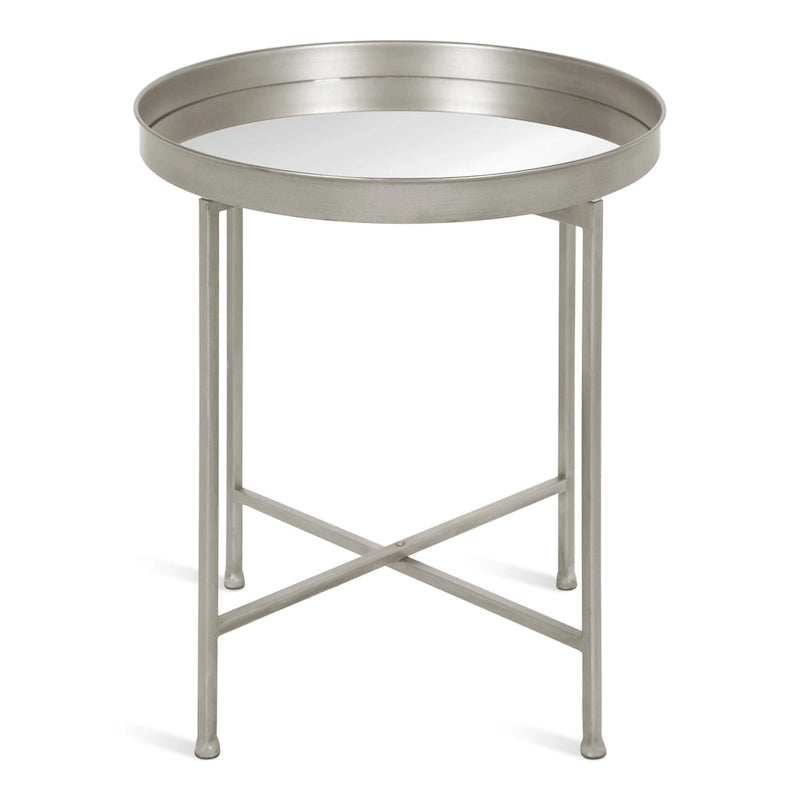 Kate and Laurel Celia Round Metal Side Table - 18.25x18.25x22