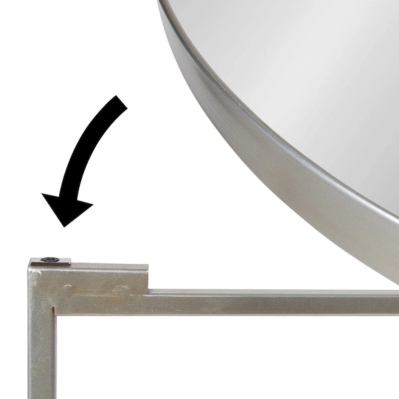 Kate and Laurel Celia Round Metal Side Table - 18.25x18.25x22