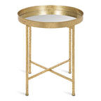 Kate and Laurel Celia Round Metal Side Table - 18.25x18.25x22