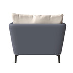 Luxify Modern Single-Seater Sofa in Upholstered PU Leather with Metal Legs for Living Room Accent Chair