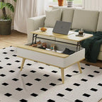 Elevatelux Rectangle Lift Top Square Coffee Table With Storage 37 x 23.5