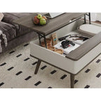 Elevatelux Rectangle Lift Top Square Coffee Table With Storage 37 x 23.5