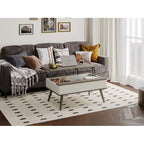 Elevatelux Rectangle Lift Top Square Coffee Table With Storage 37 x 23.5