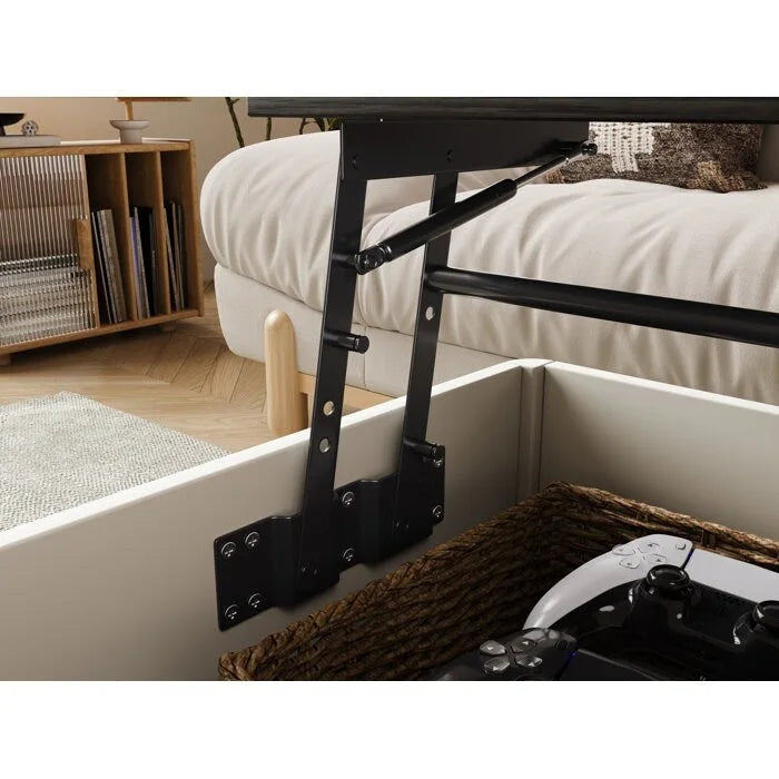 Elevatelux Rectangle Lift Top Square Coffee Table With Storage 37 x 23.5