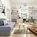 White Entryway Shoe Storage Bench with Black Cushion and Drawers