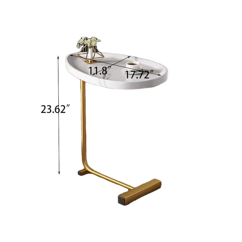 2-Pieces C-Shaped Side Table Coffee Table Small Sofa Table