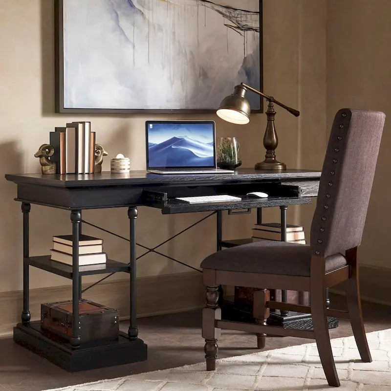 Barnstone Cornice 1-drawer Storage Writing Desk by iNSPIRE Q Artisan