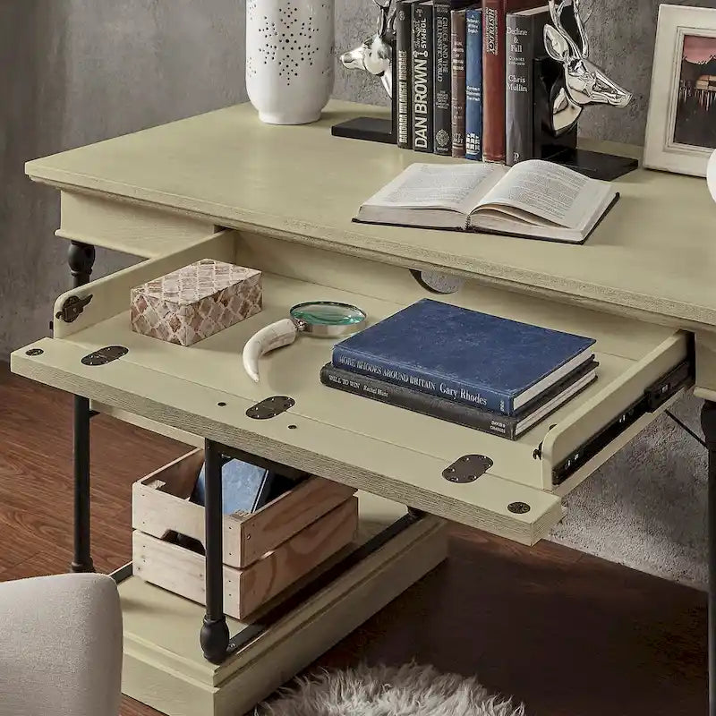 Barnstone Cornice 1-drawer Storage Writing Desk by iNSPIRE Q Artisan