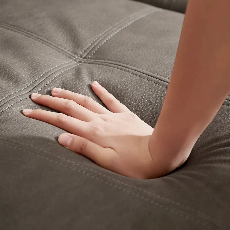 L Shaped Sectional Sofa with Pull Out Bed and Storage Compartment