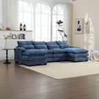 U-shaped reversible chenille comfortable fabric combination sofa