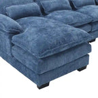 U-shaped reversible chenille comfortable fabric combination sofa