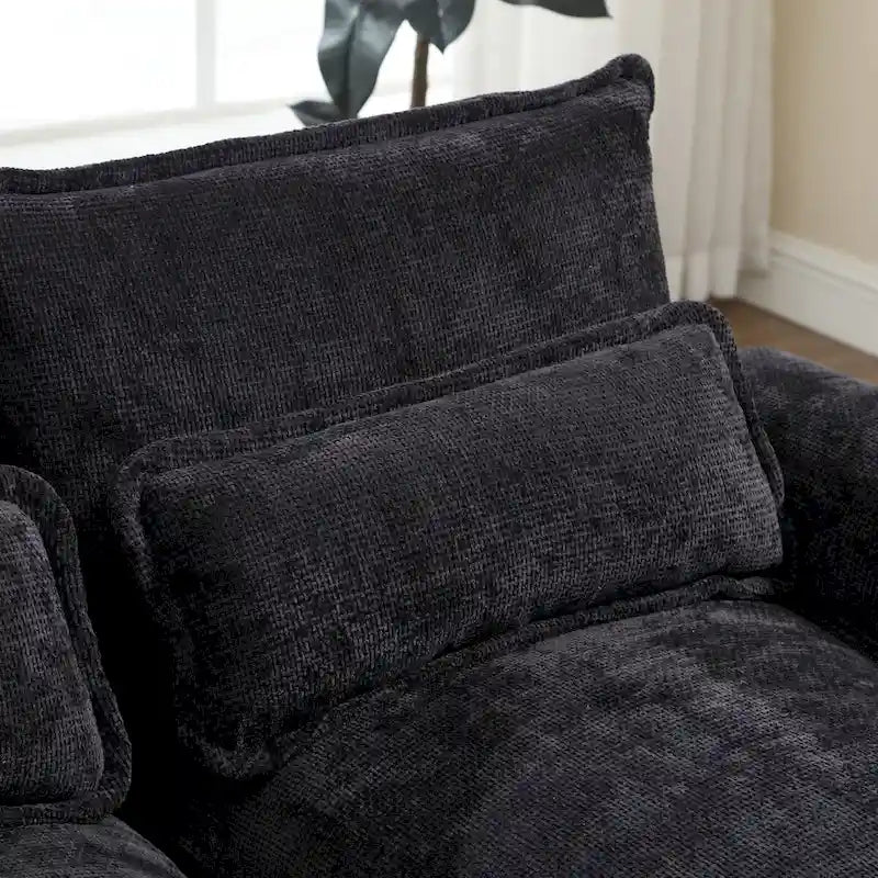 U-shaped reversible chenille comfortable fabric combination sofa