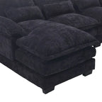 U-shaped reversible chenille comfortable fabric combination sofa