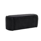 Bedroom End Bench,Upholstered Fabric Storage Ottoman with Safety Hinge, Entryway Padded Footstool,